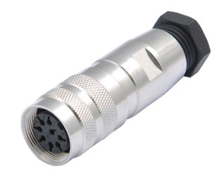 Electric Cable 8 pin straight angle threaded coupling infrastructure Waterproof Cable Connector