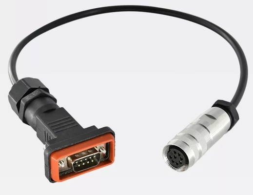 Waterproof AISG RET Control Cable Connector 8 Pin Female To DB 9 pin Male