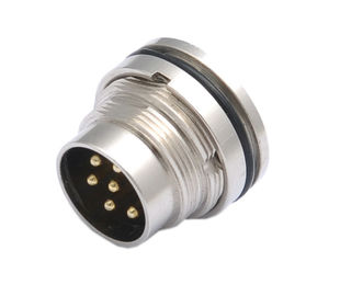 Electric Cable 8 pin straight angle threaded coupling infrastructure Waterproof Cable Connector