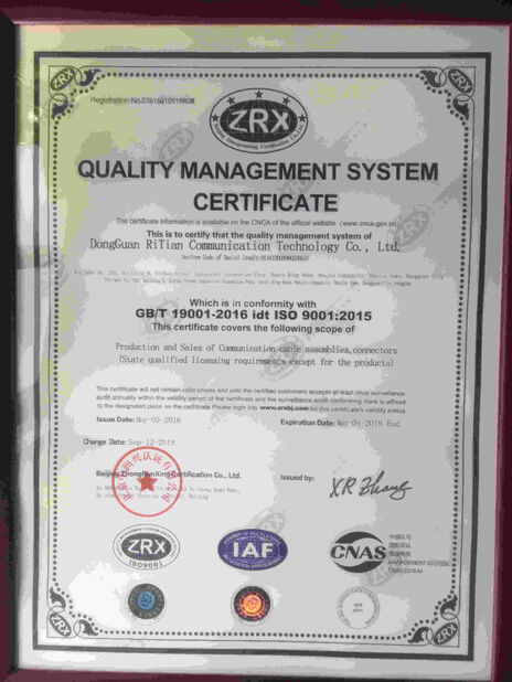 КИТАЙ Dongguan RitianLink Technology Co., Ltd. Сертификаты